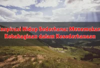 Inspirasi Hidup Sederhana: Menemukan Kebahagiaan dalam Kesederhanaan Inspirasi Hidup Sederhana: Menemukan Kebahagiaan dalam Kesederhanaan