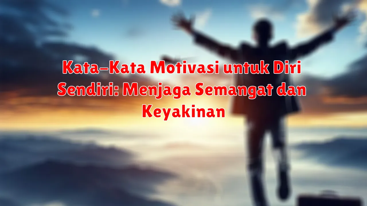 Kata-Kata Motivasi untuk Diri Sendiri: Menjaga Semangat dan Keyakinan